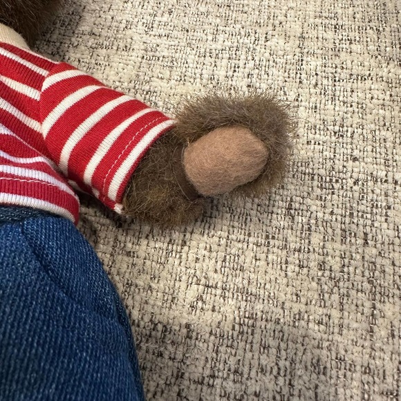 Boyds Plush Cousin Marty Fully Poseable Bear Retired 10" Missing Rover Dog - Picture 8 of 9